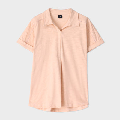 Slub Lace Trim Top