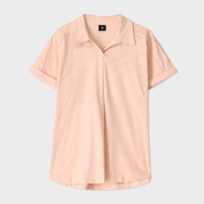 Slub Lace Trim Top