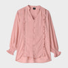 Checkered Ruffle Blouse