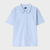 Slub Half Placket Top