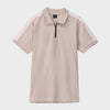 Paneled Zipper Polo