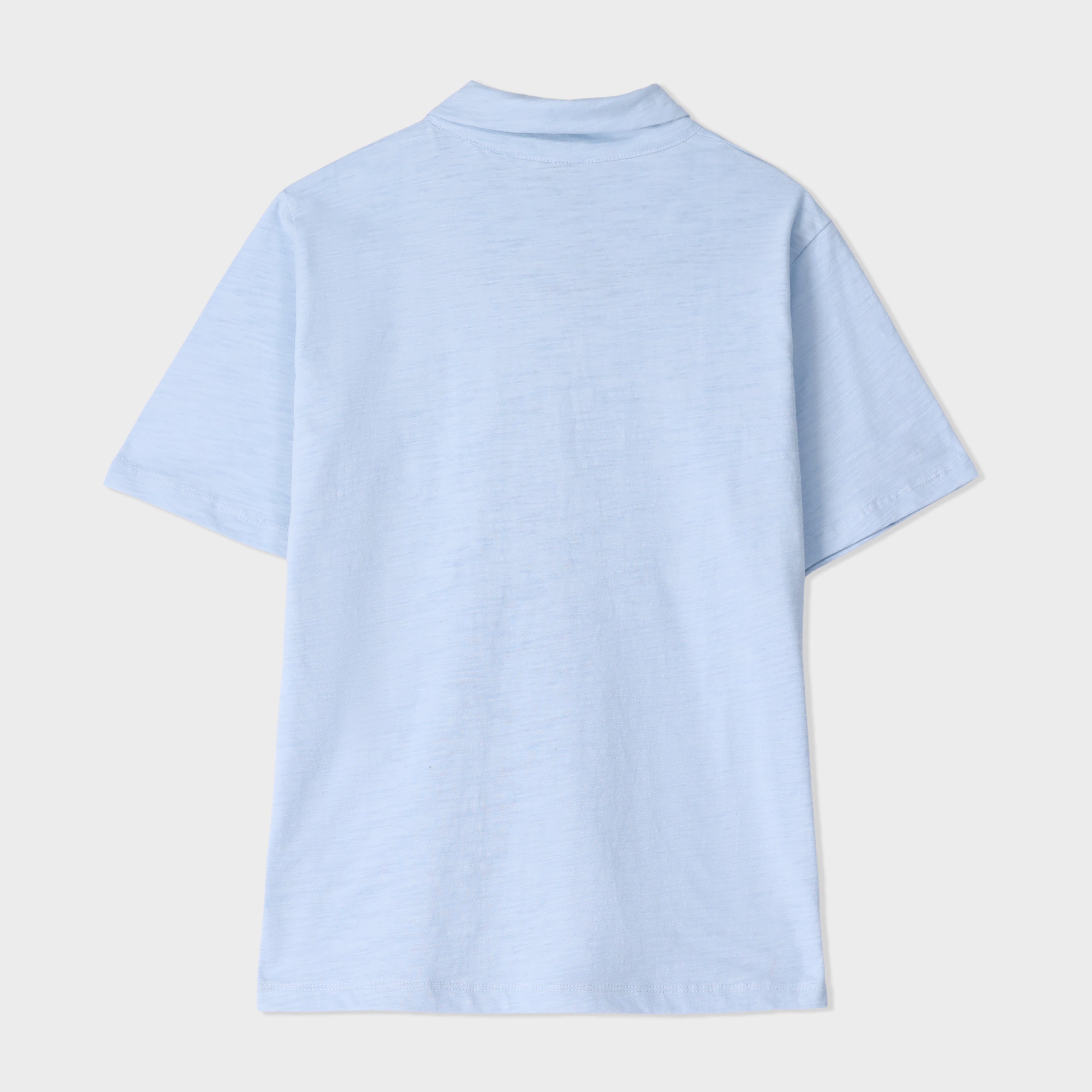 Slub Half Placket Top