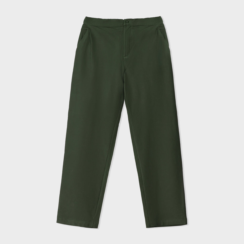 Twill Terry Pleated trouser
