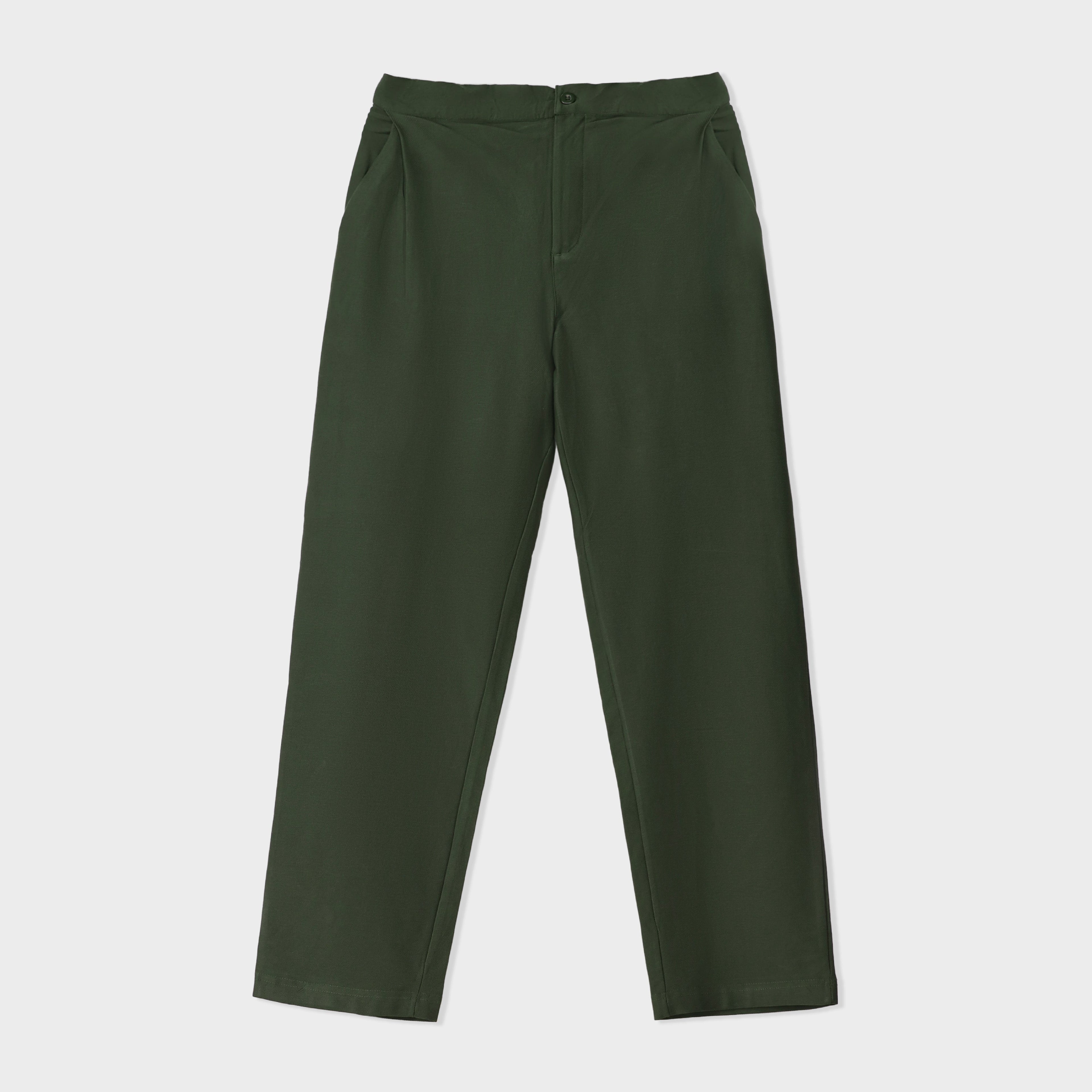 Twill Terry Pleated trouser