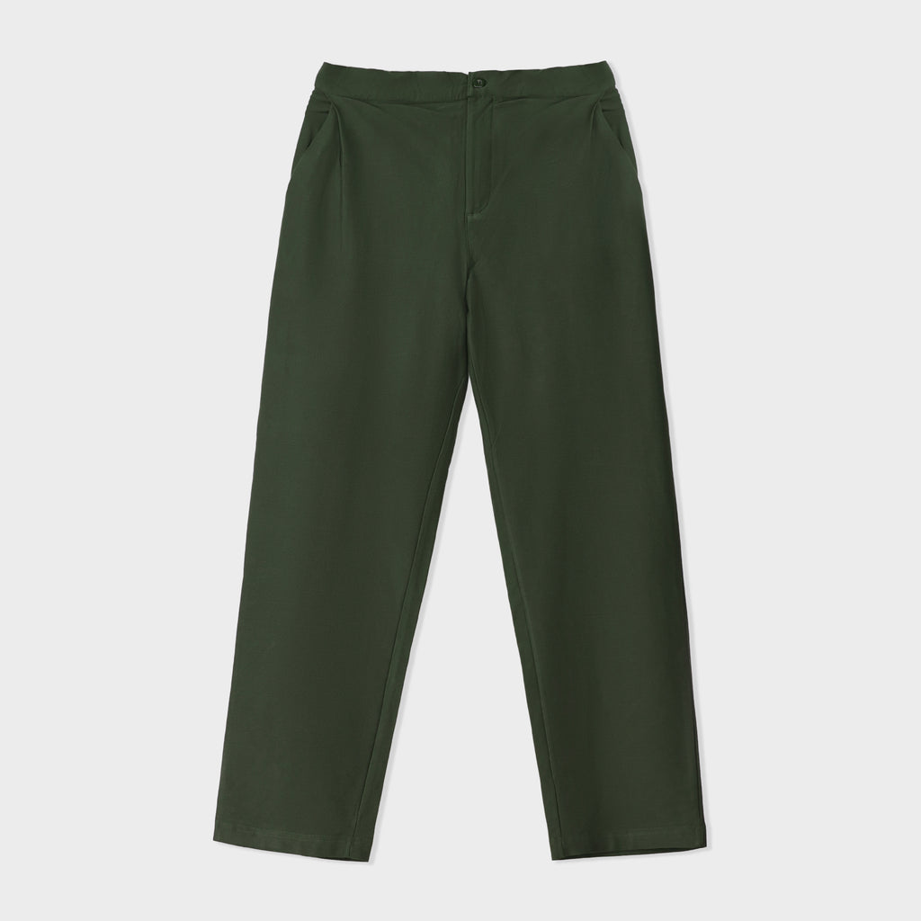 Twill Terry Pleated trouser