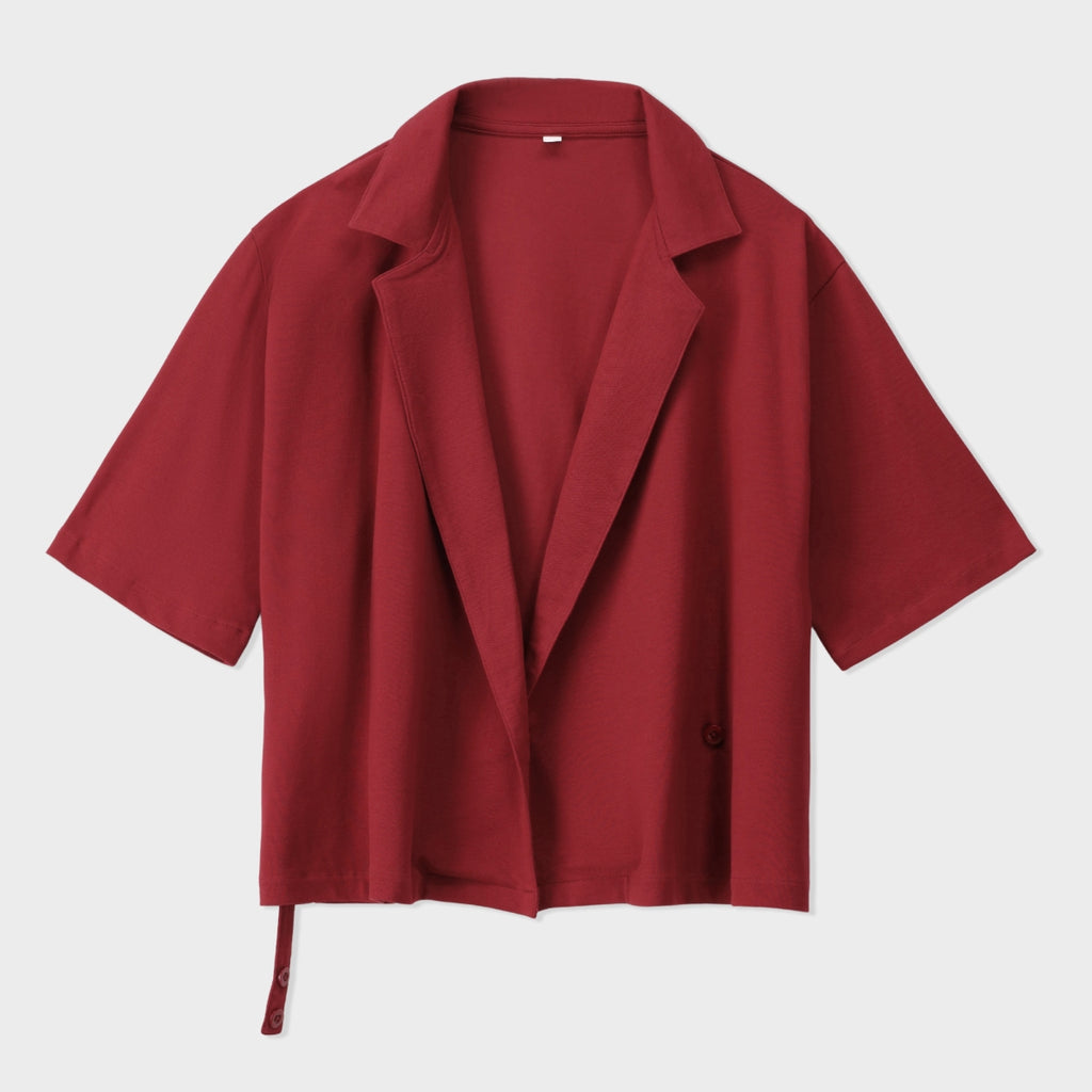 Assymetrical Pique Top