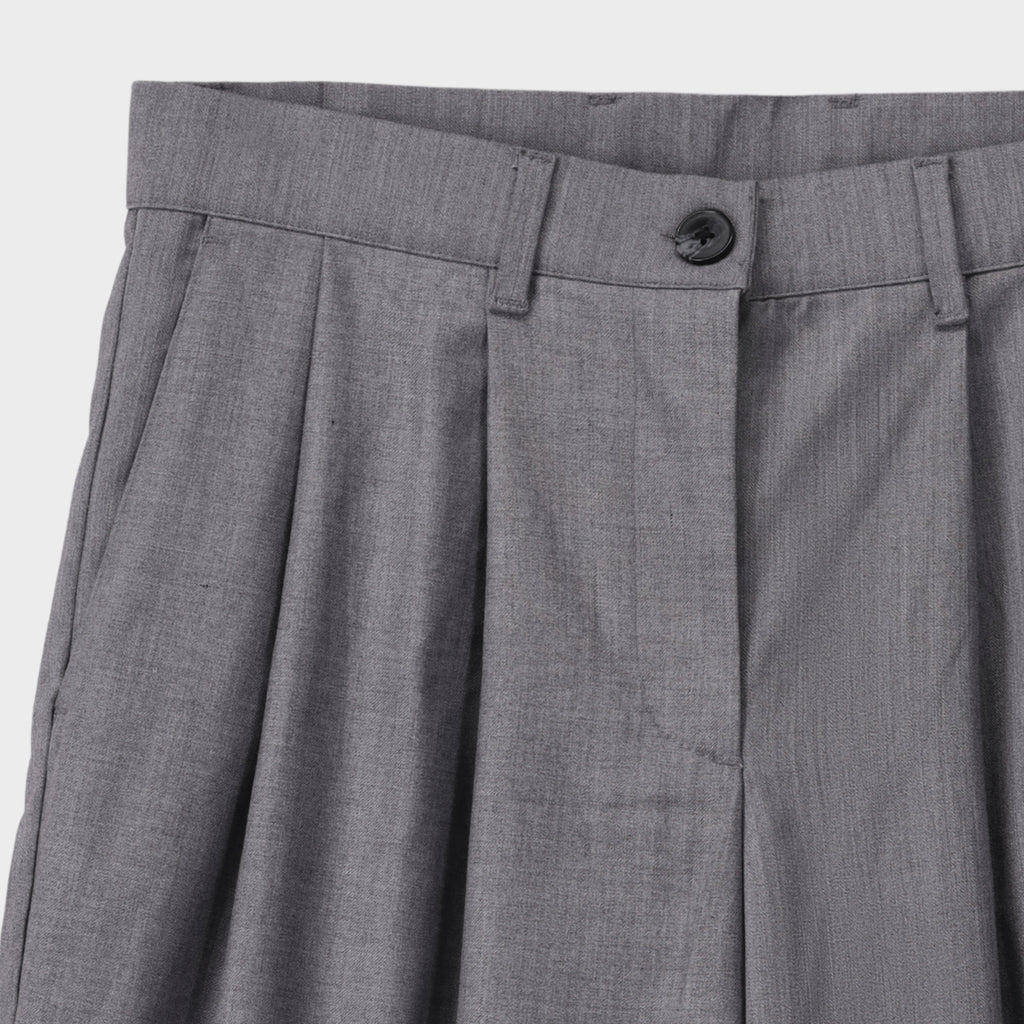 Tailored Wide Leg Pleated Trouser