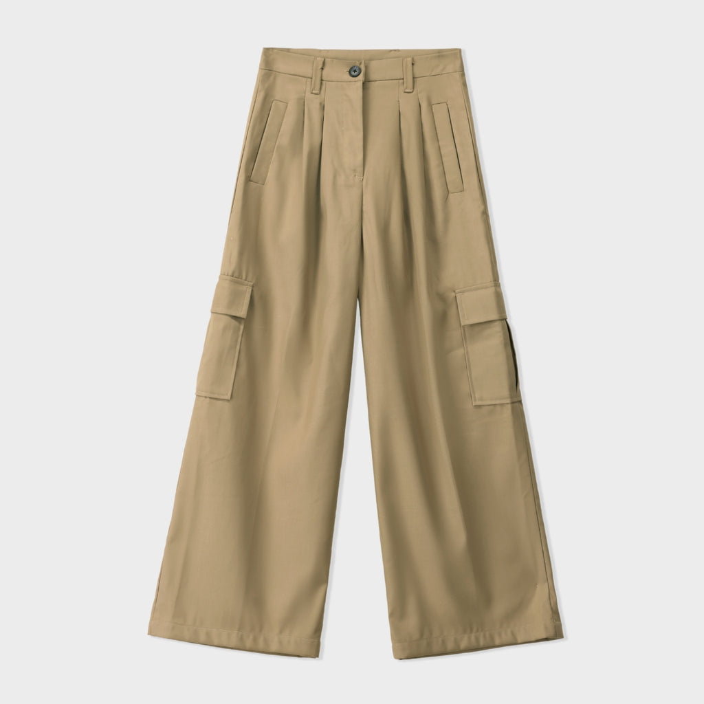 Pleated Cargo Pants