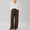 Cottonello Classic Linen Brown Trouser
