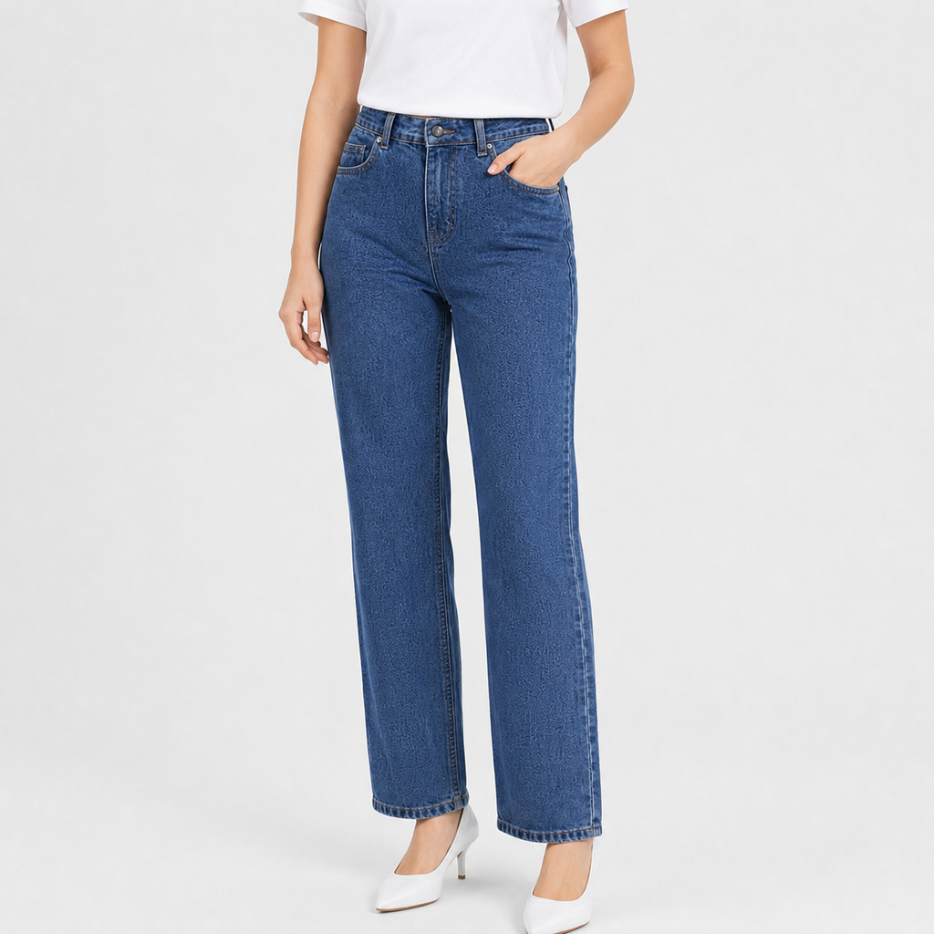 Straight Fit Denim