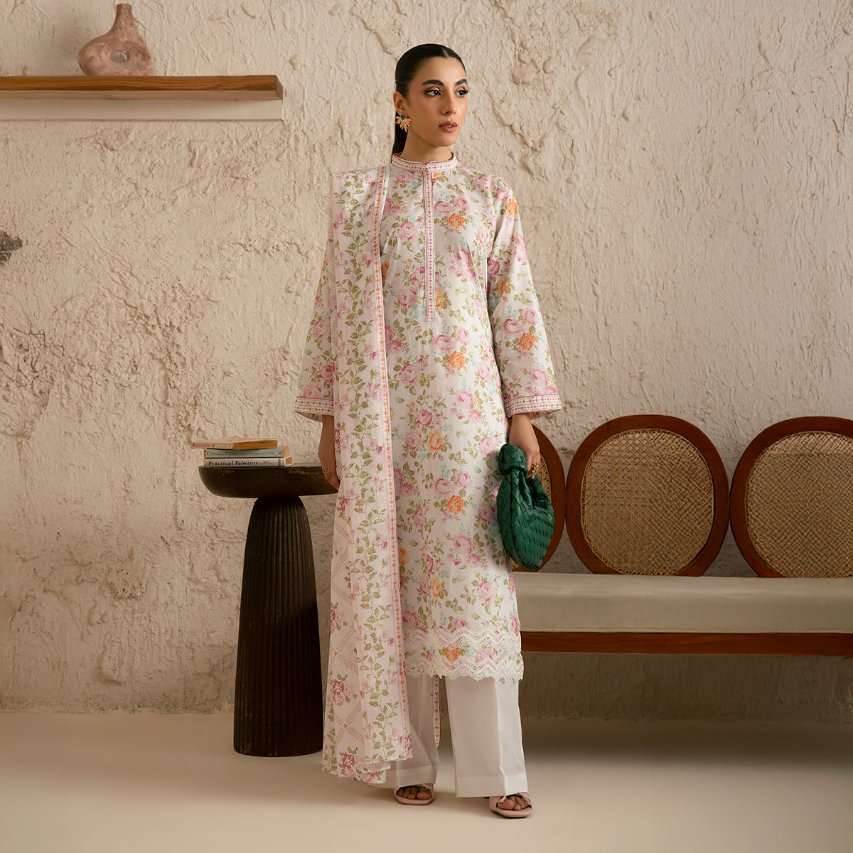 Cross Stitch Bloom 3PC Unstitched Suit