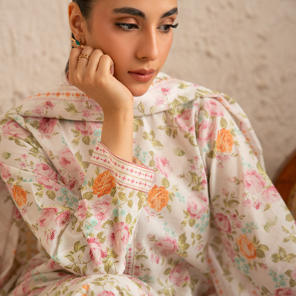 Cross Stitch Bloom 3PC Unstitched Suit
