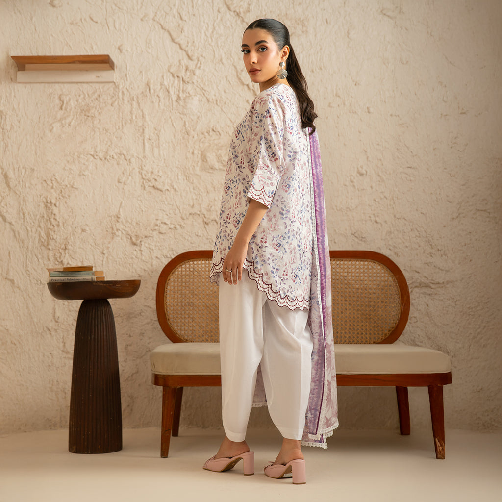Blooming Ensemble 3PC Unstitched Suit
