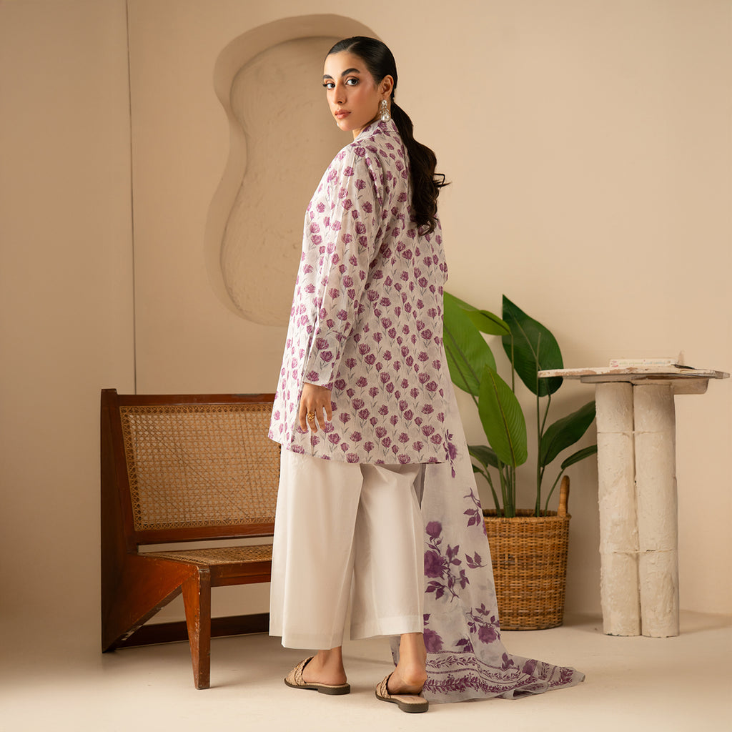 Floral Affair 3PC Unstitched Suit