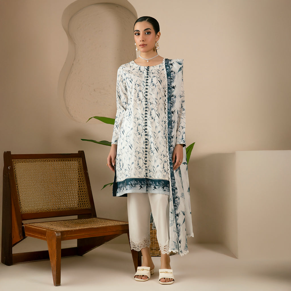Summer Breeze  3PC Unstitched Suit