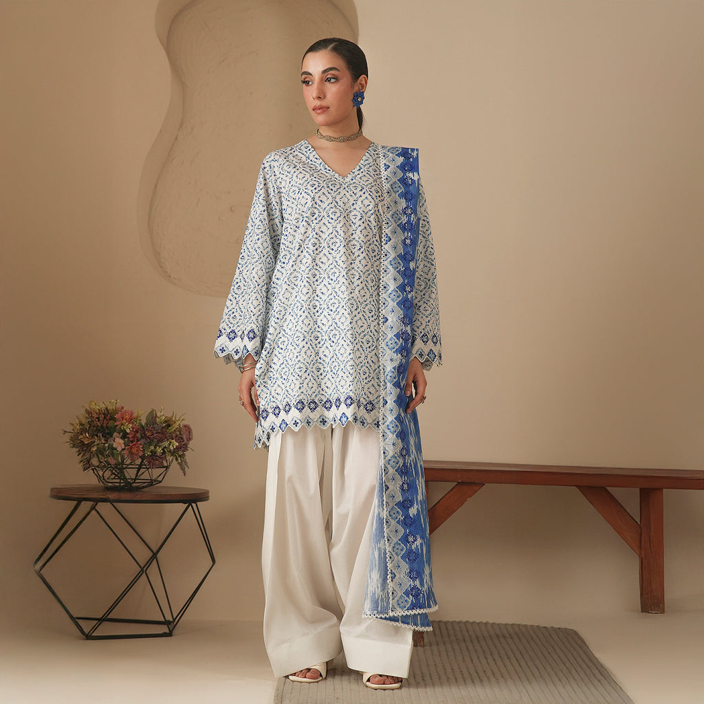 Cobalt Dream 3PC Unstitched Suit