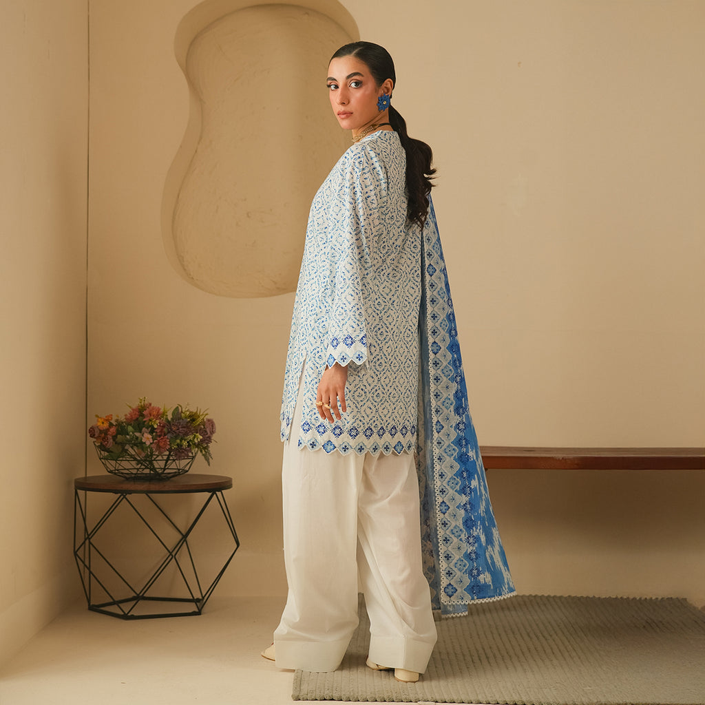 Cobalt Dream 3PC Unstitched Suit