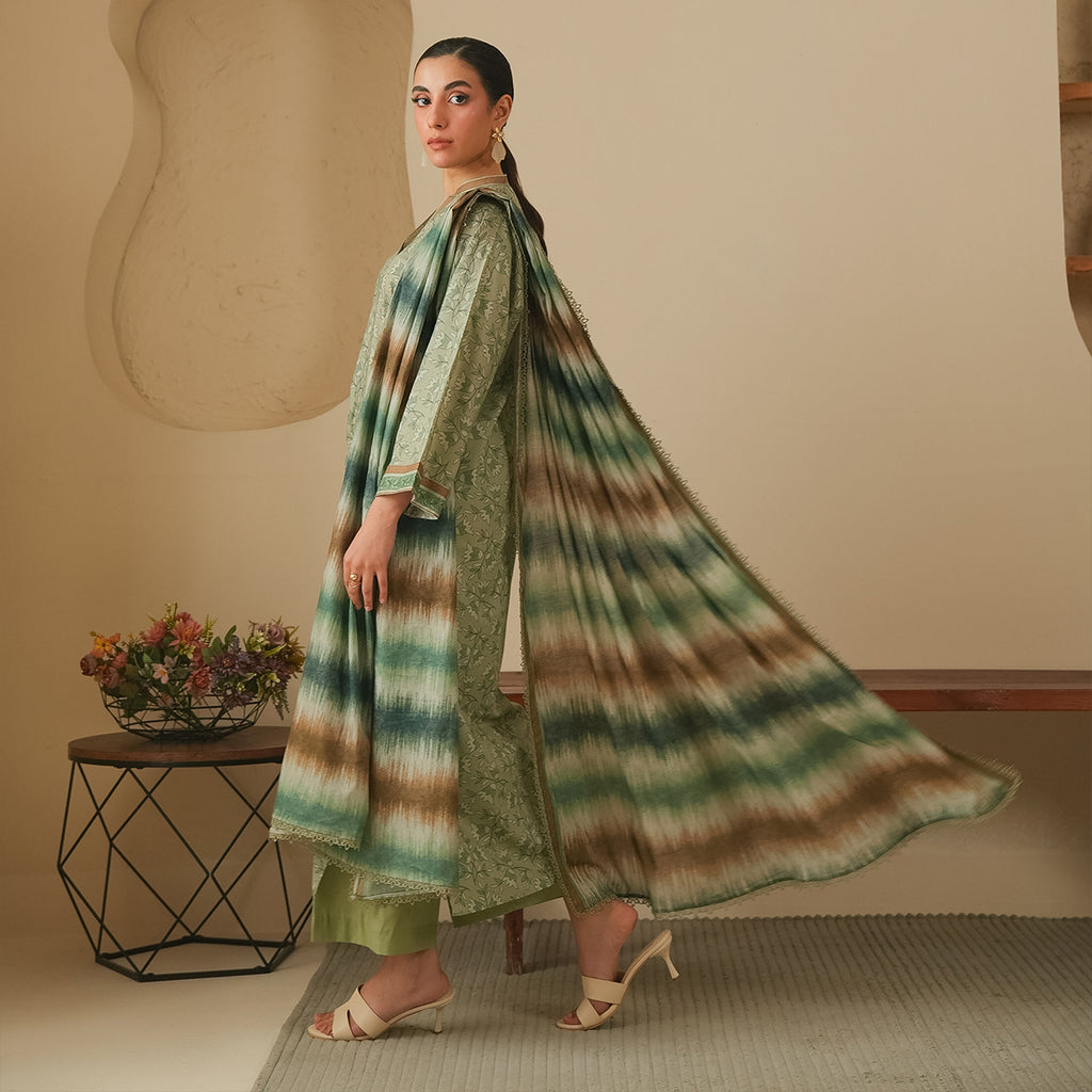 Sage Serenity 3PC Unstitched Suit