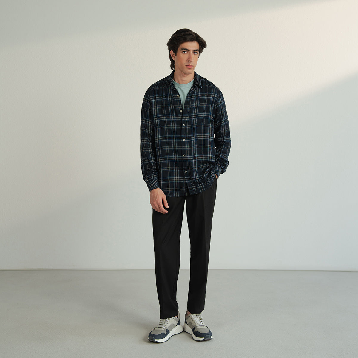 Flowy Checkered Shirt