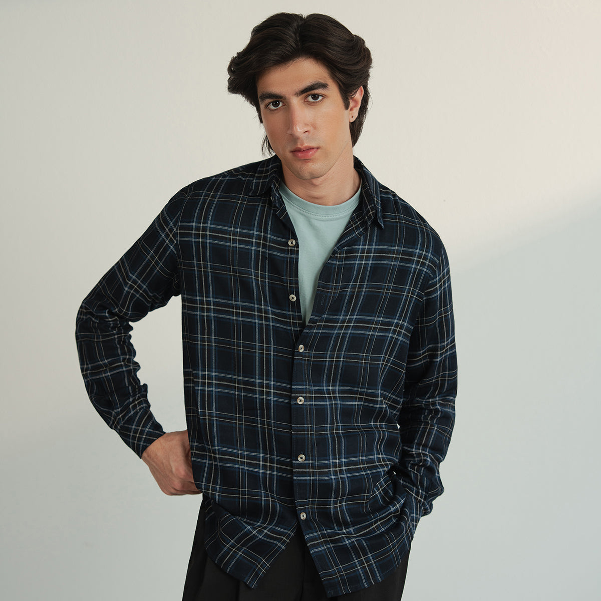 Flowy Checkered Shirt