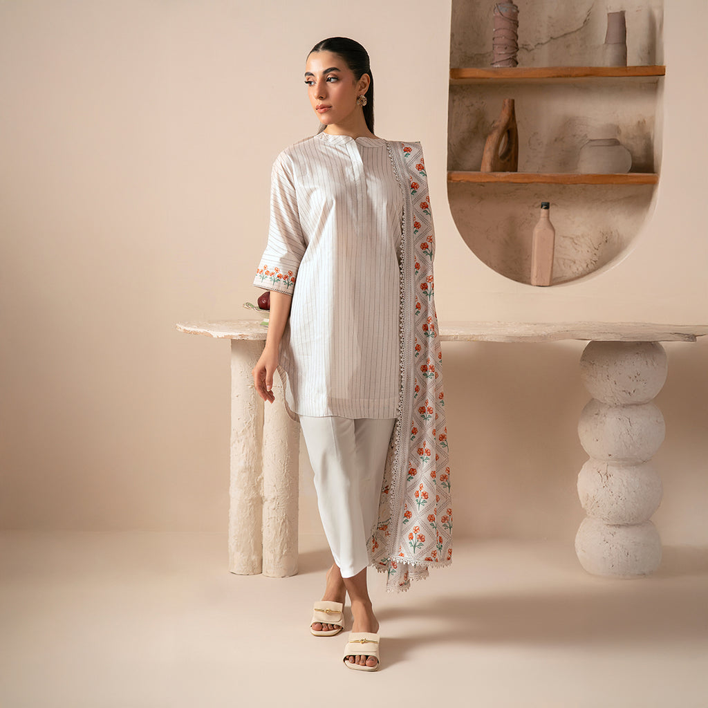Summer Vow 3PC Unstitched Suit