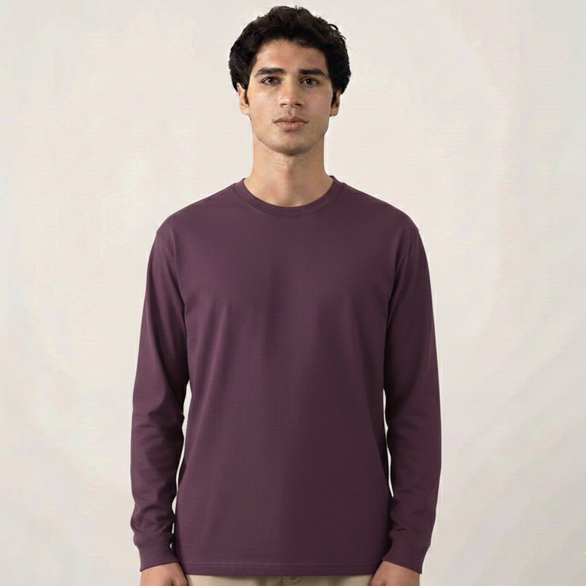 Lycra Long Sleeves Regular Tee