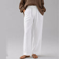 Cottonello Classic Linen Pleated Pants