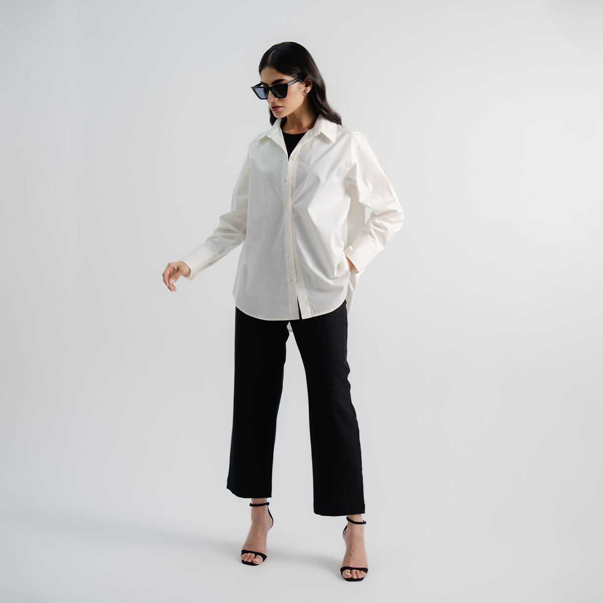 Oversized Button-Down Shirt