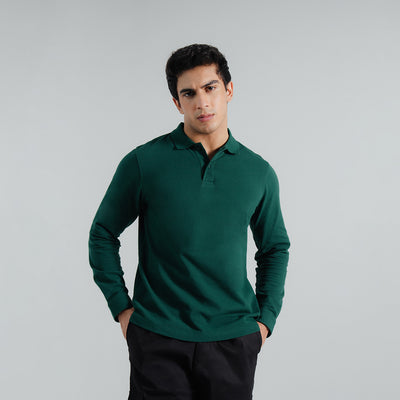 Regular Fit Full Sleeve Polo