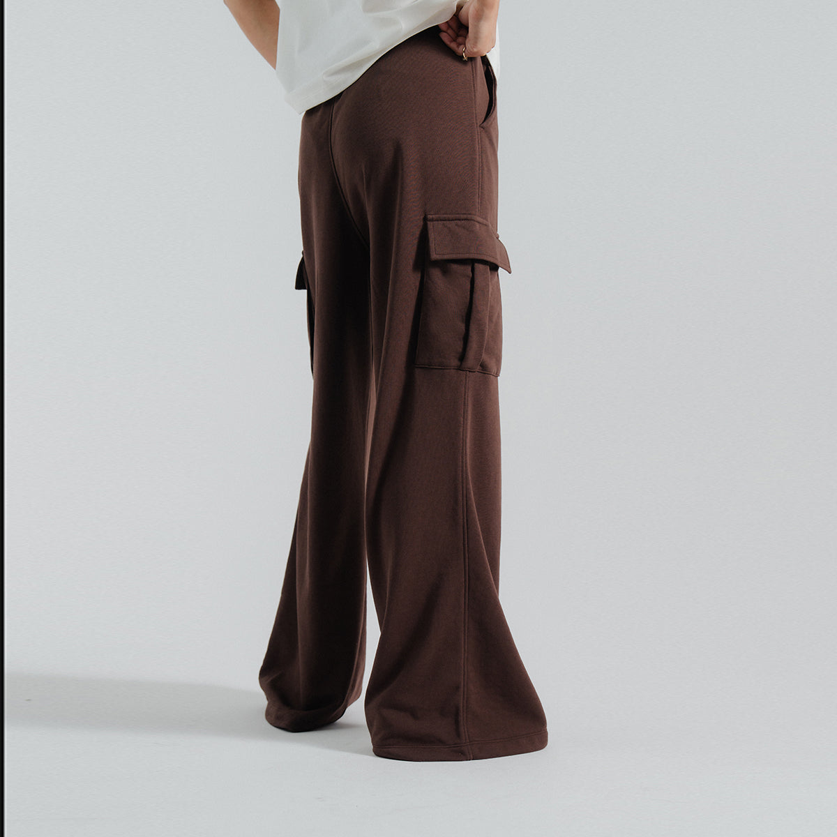 Terry Wide Leg Cargo