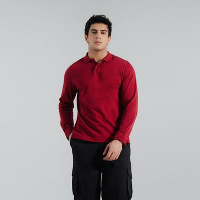 Regular Fit Full Sleeve Polo