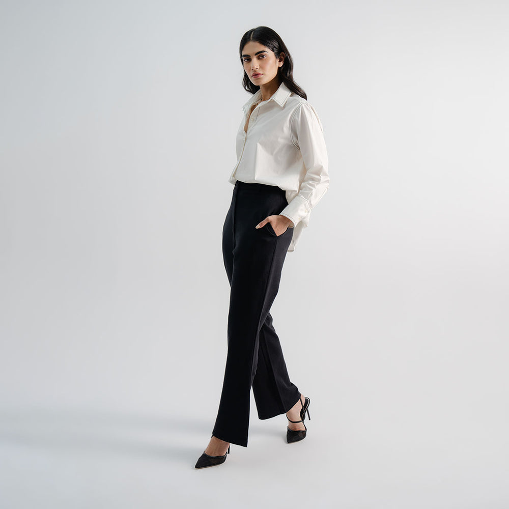 Buy online Ladies Boot Cut trouser pants