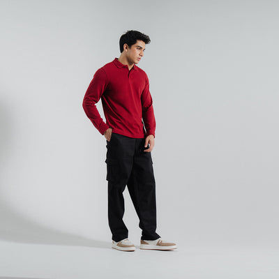 Regular Fit Full Sleeve Polo