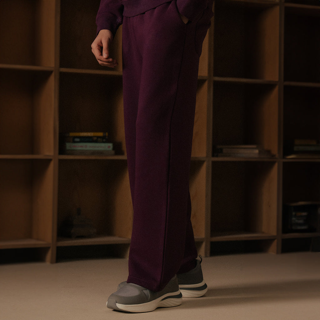 Butter Fleece Wide Leg Trouser
