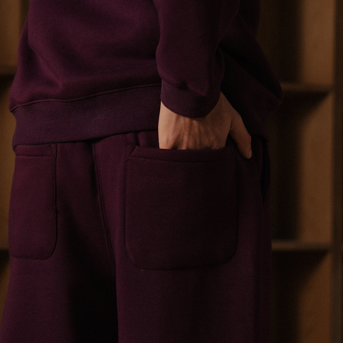 Butter Fleece Wide Leg Trouser