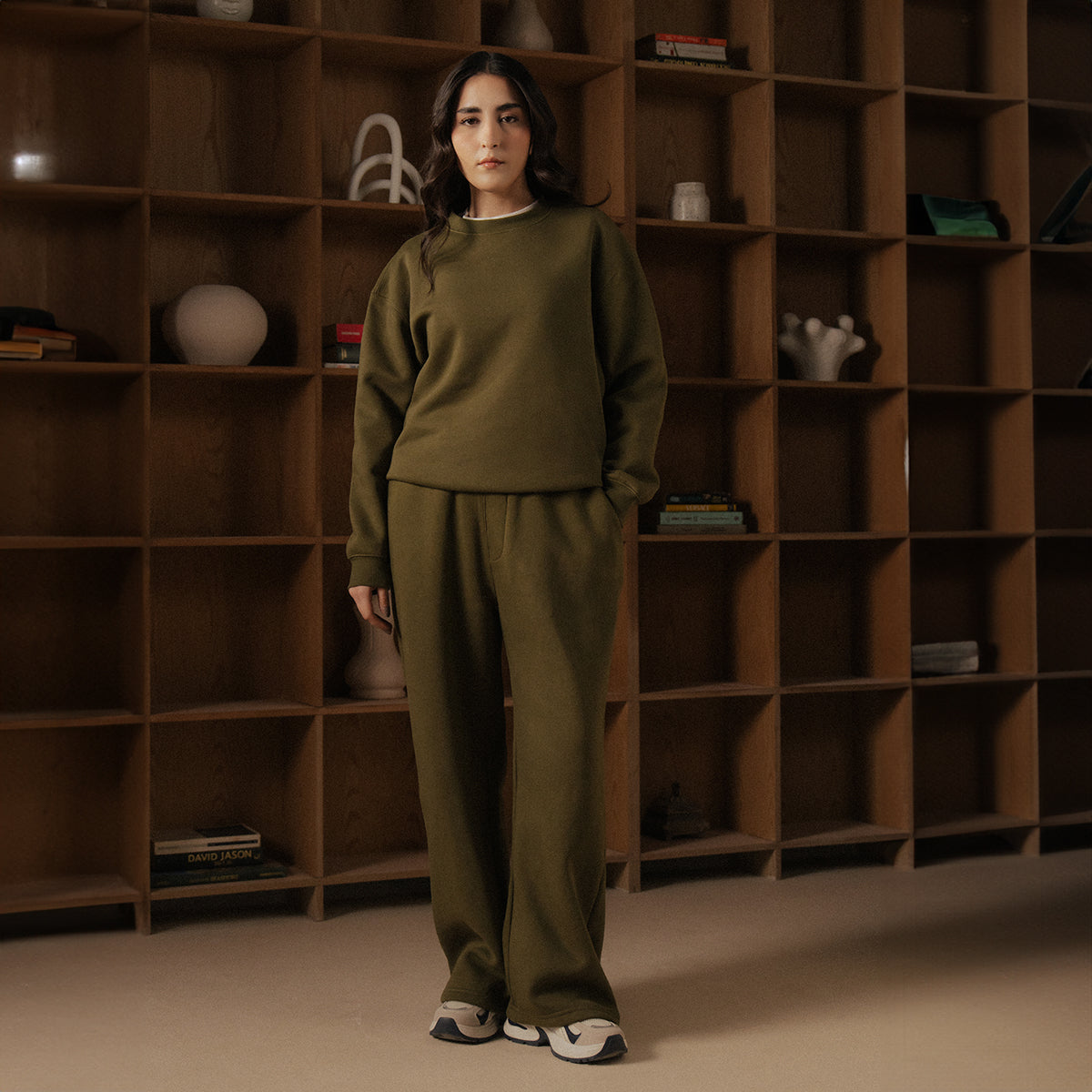 Butter Fleece Wide Leg Trouser