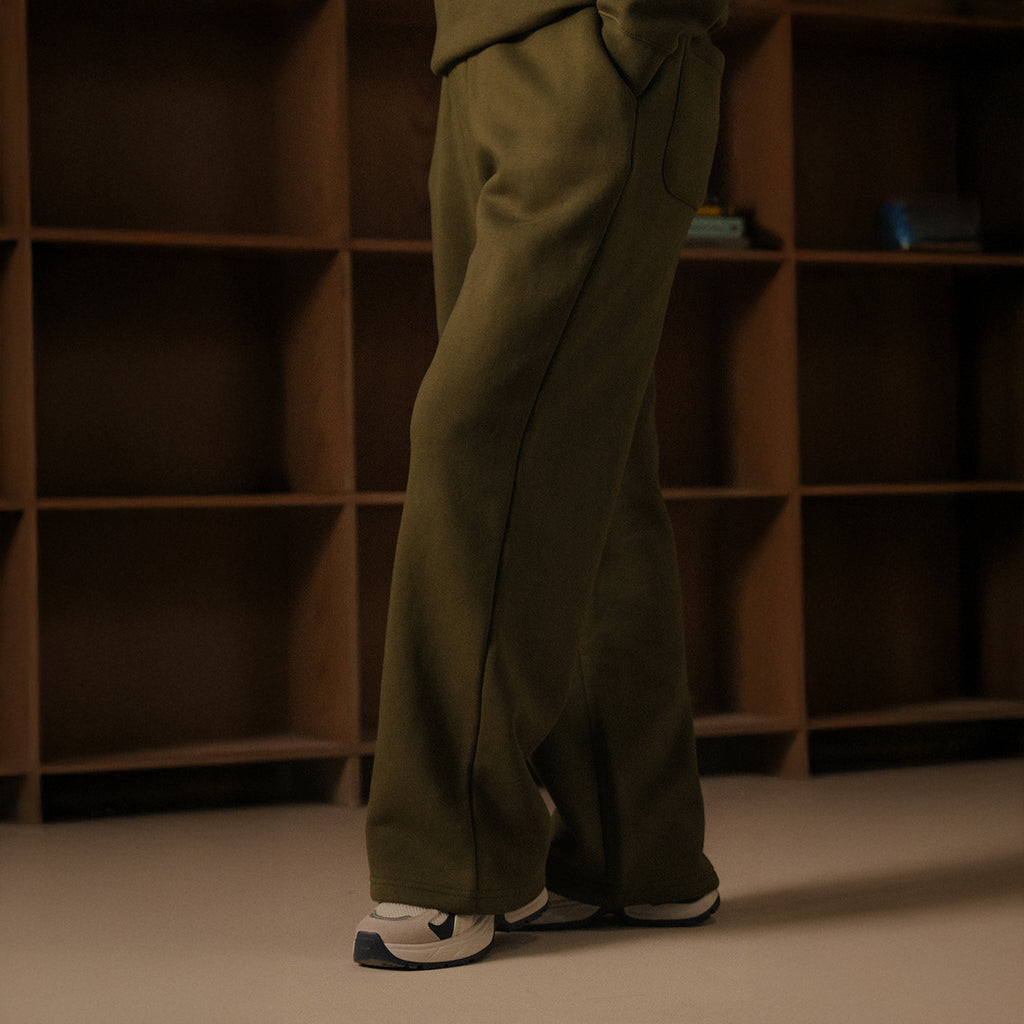 Butter Fleece Wide Leg Trouser