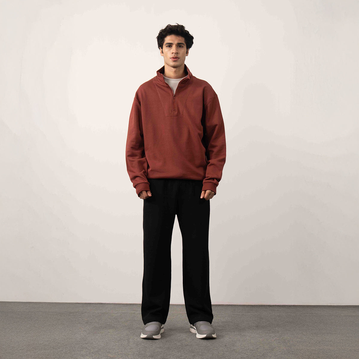 Half Zipper Mock Neck