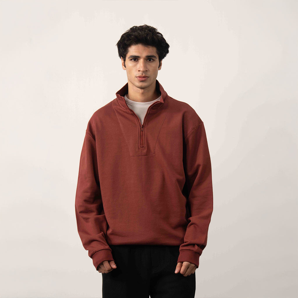 Half Zipper Mock Neck