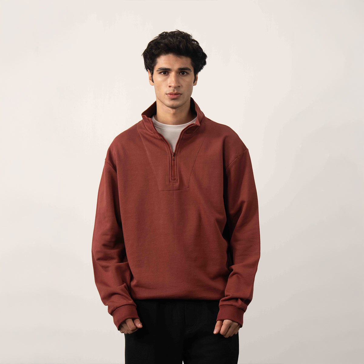 Half Zipper Mock Neck