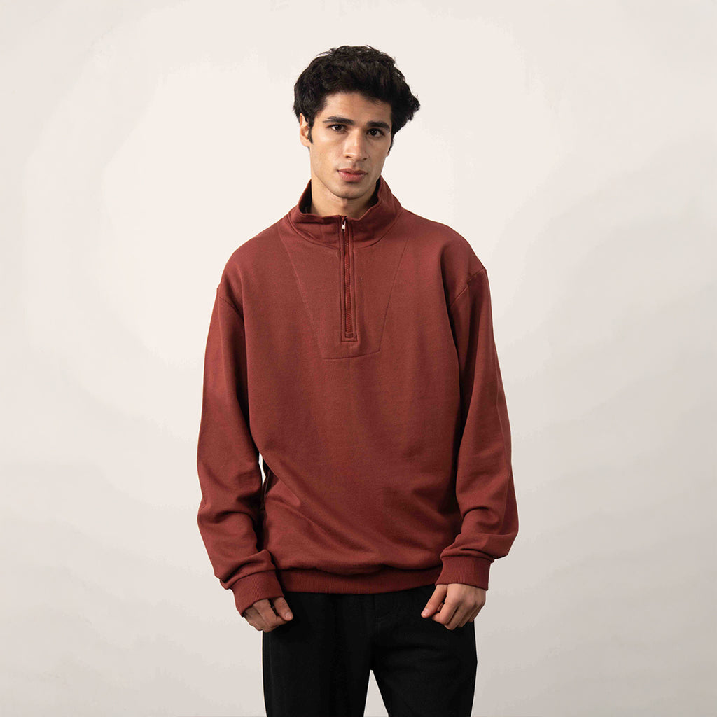 Half Zipper Mock Neck