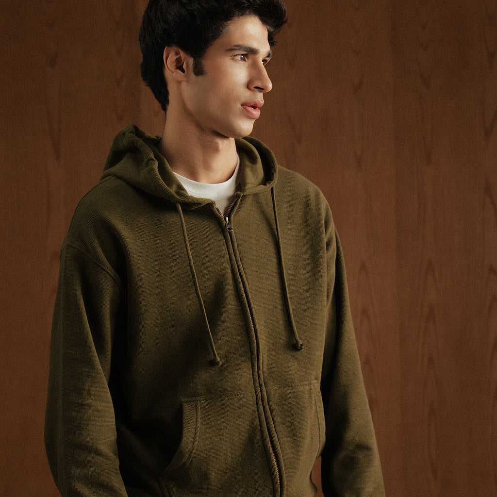 Thermal Zipper Hoodie