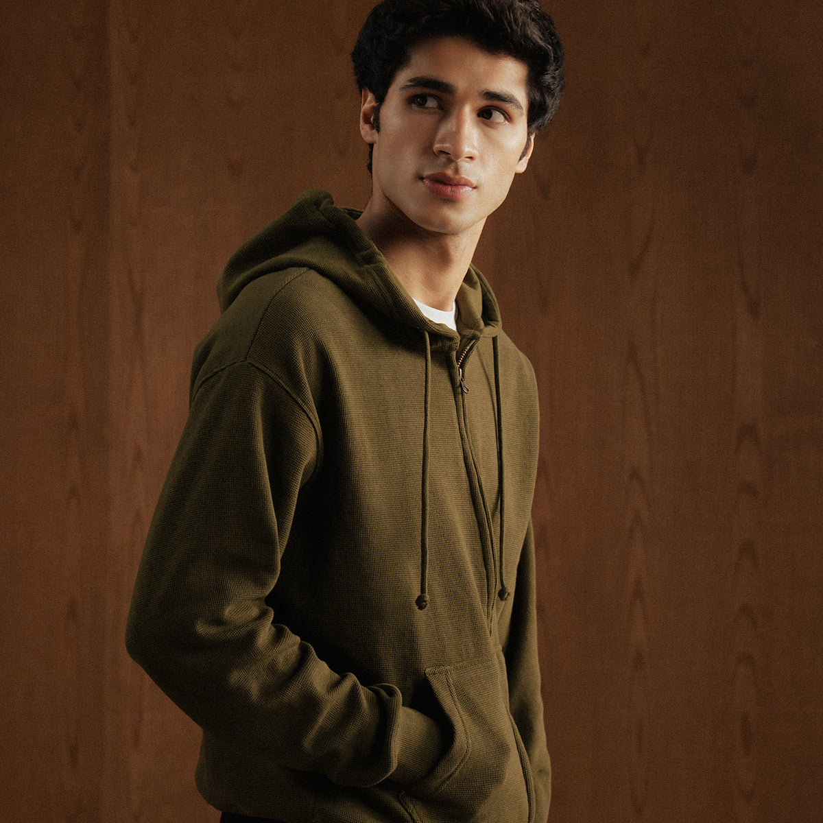 Thermal Zipper Hoodie