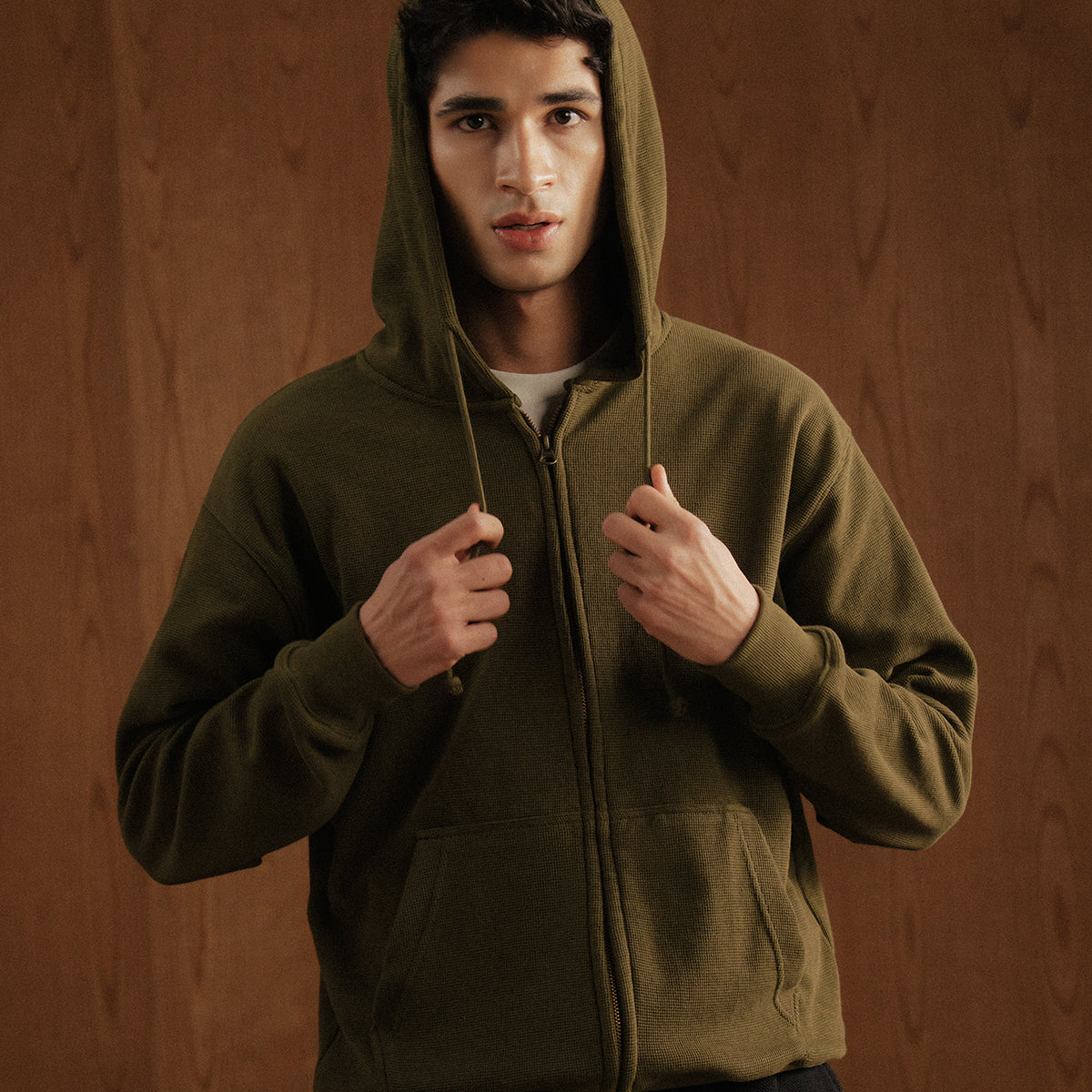 Thermal Zipper Hoodie