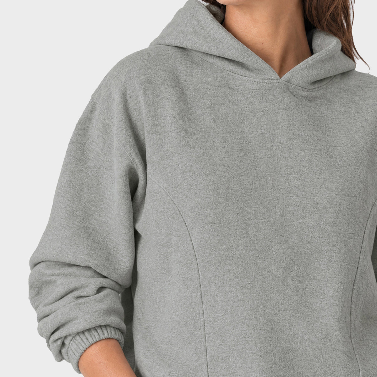 Cropped Pulover Hoodie