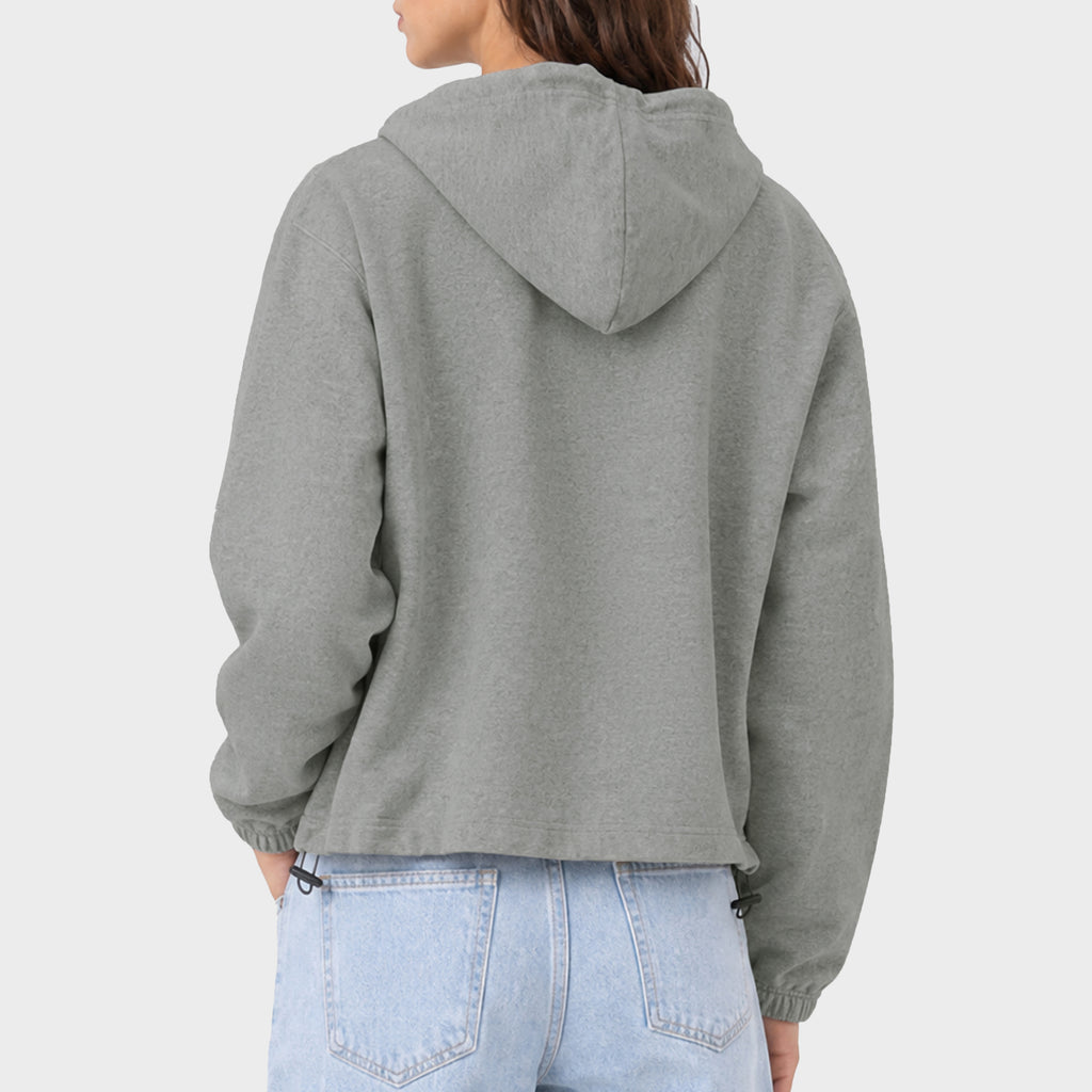 Cropped Pulover Hoodie
