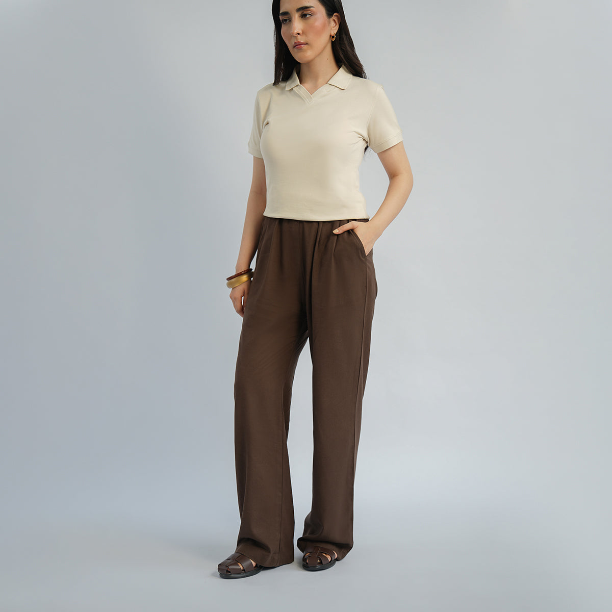 Cottonello Brown Trouser
