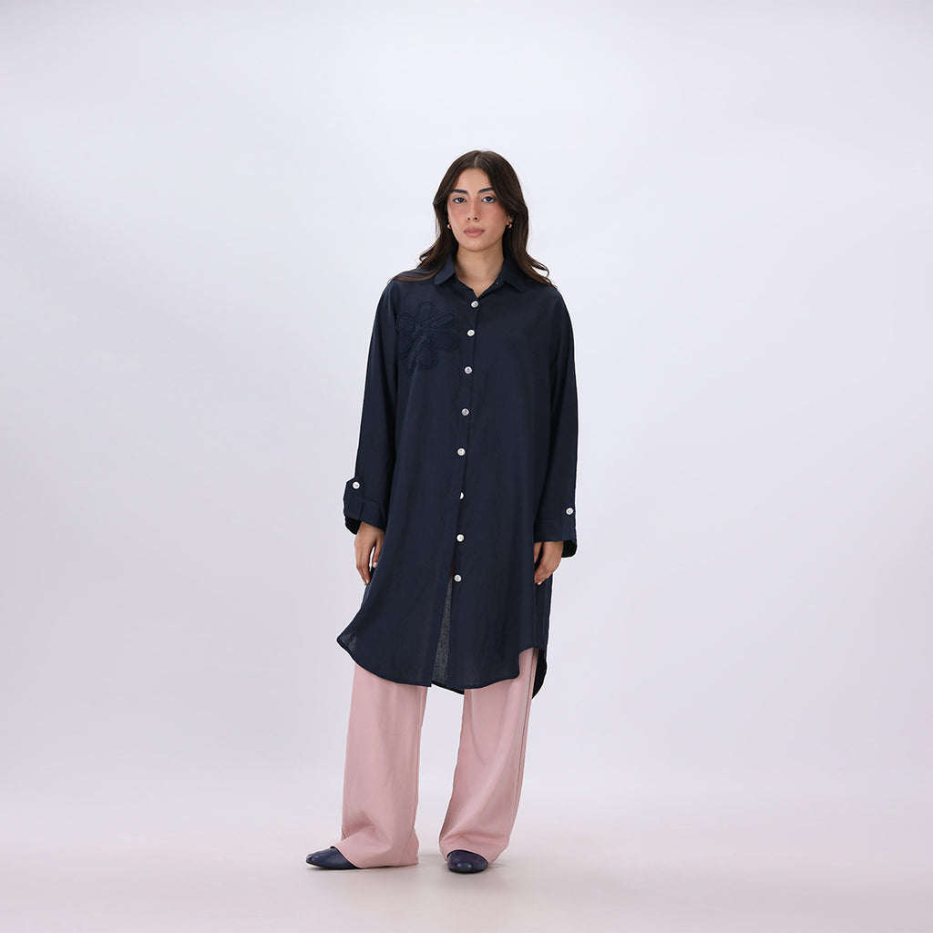 Embellished Textured Shirt