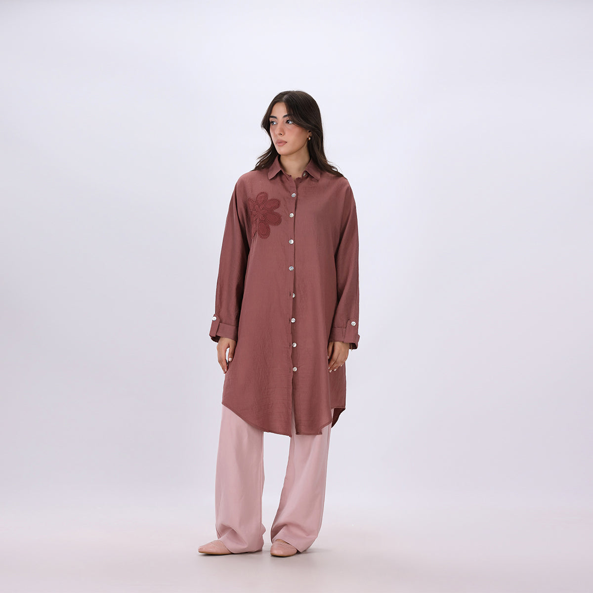 Embellished Textured Shirt