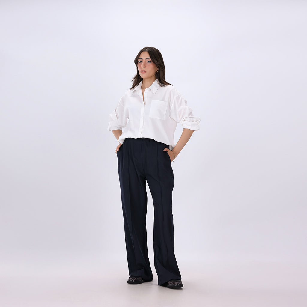 Concealed Belt Tailored Pant